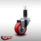 Service Caster 3'' SS Red Poly Wheel Swivel 1-1/4'' Expanding Stem Caster SCC-SSEX20S314-PPUB-RED-114 - alternate 4